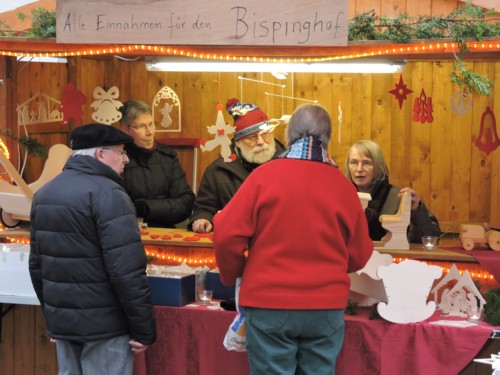Bild vom Stand auf dem Weihnachtsmarkt